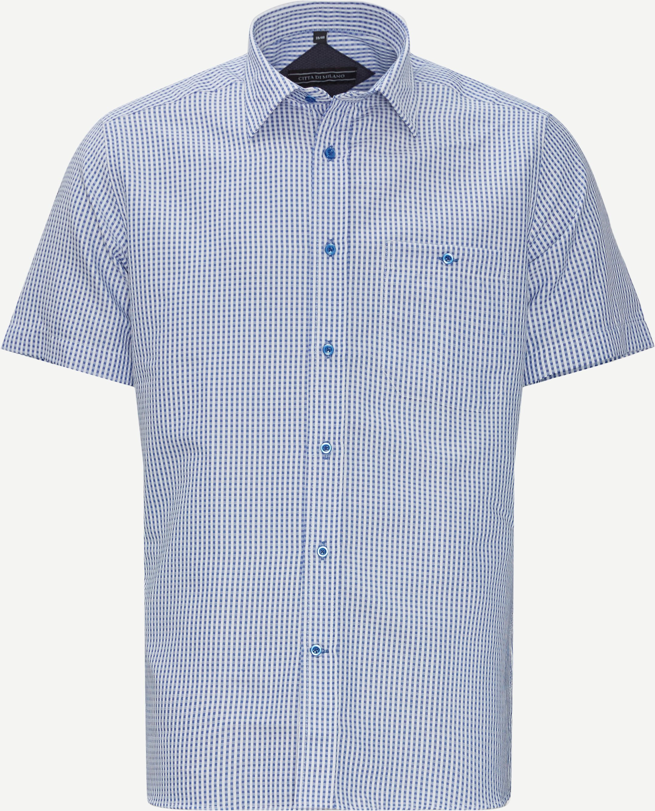 Hernandez Kortærmet Skjorte - Kortærmede skjorter - Regular fit - Blå